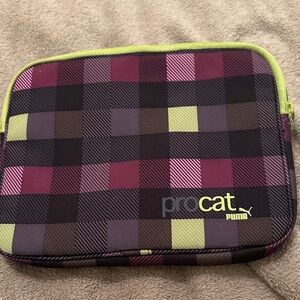 Puma ProCat Plaid Tablet Case - Purple and Green